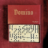 Dal Negro classic domino set, 28 ivory-white tiles in a deep red box, Pre-Loved Italian board game