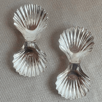 Dual Shell Silver Plated catch-all tray - L'Officina General Store