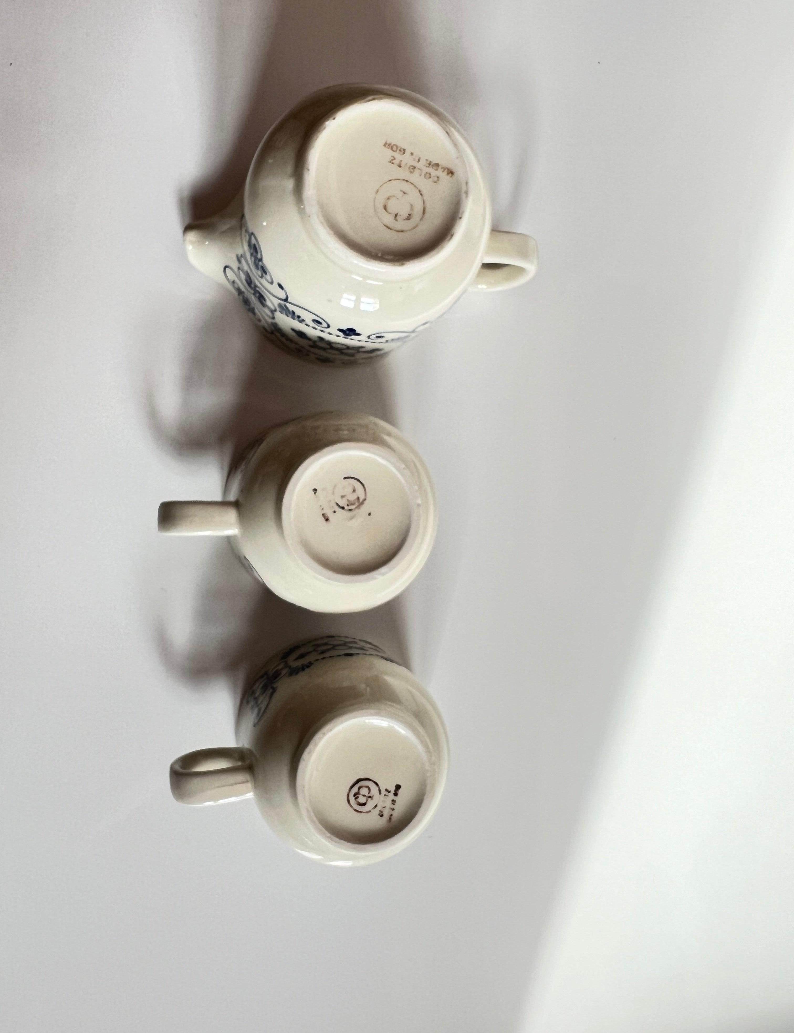 COLDITZ I ESPRESSO SET: 2 CUPS AND CREAMER - L'Officina General Store