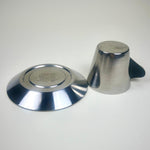 IKEA Metal Espresso cup and Saucer I Stainless steel I model 16784 - L'Officina General Store