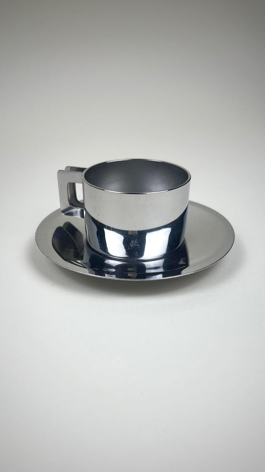 ESPRESSO CUP  SAUCER stainless steel