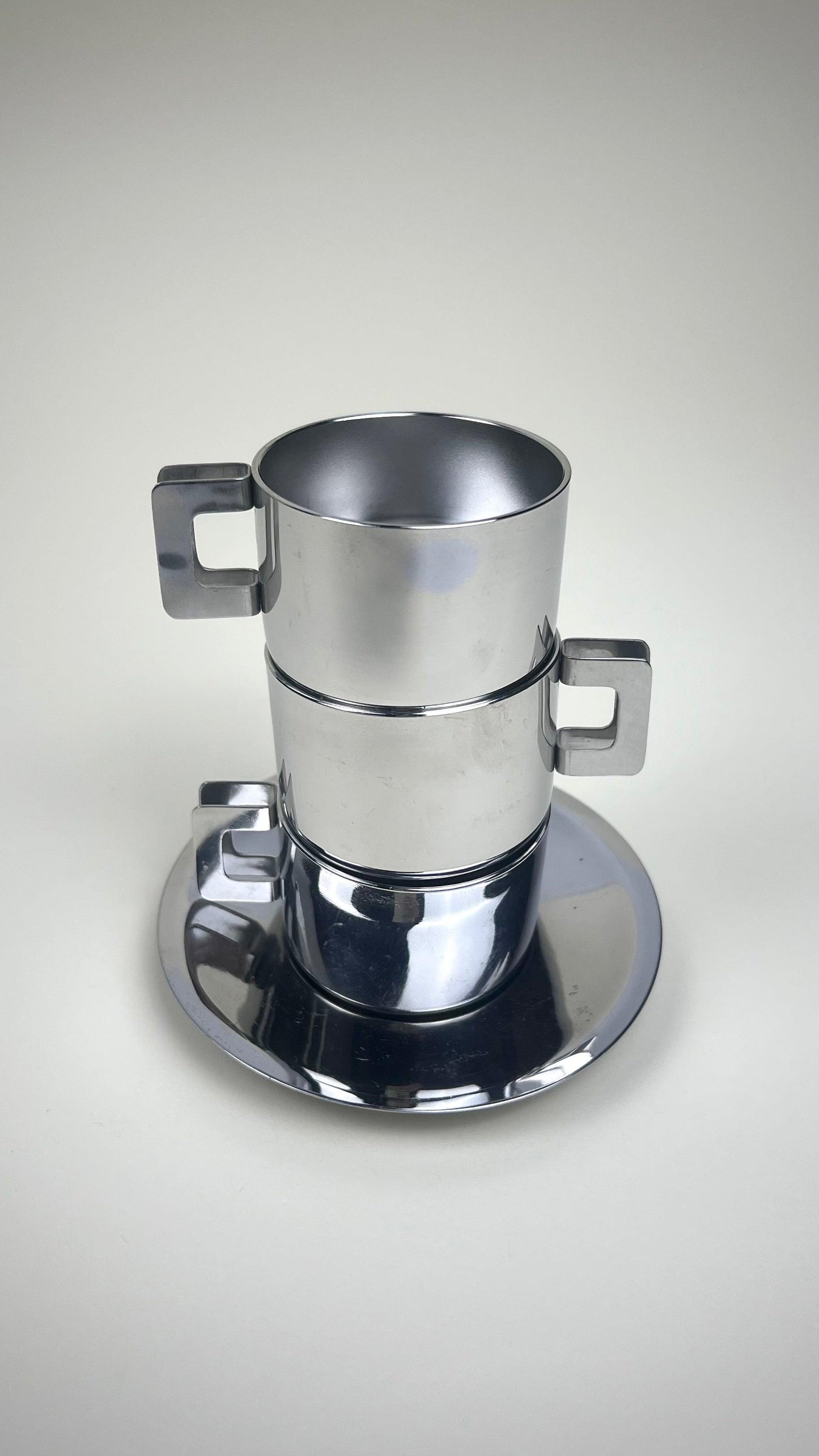 ESPRESSO CUP SAUCER stainless steel back 3