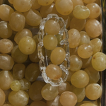 toothpick holder glass and grapes