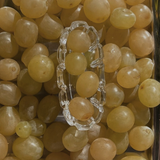 toothpick holder glass and grapes