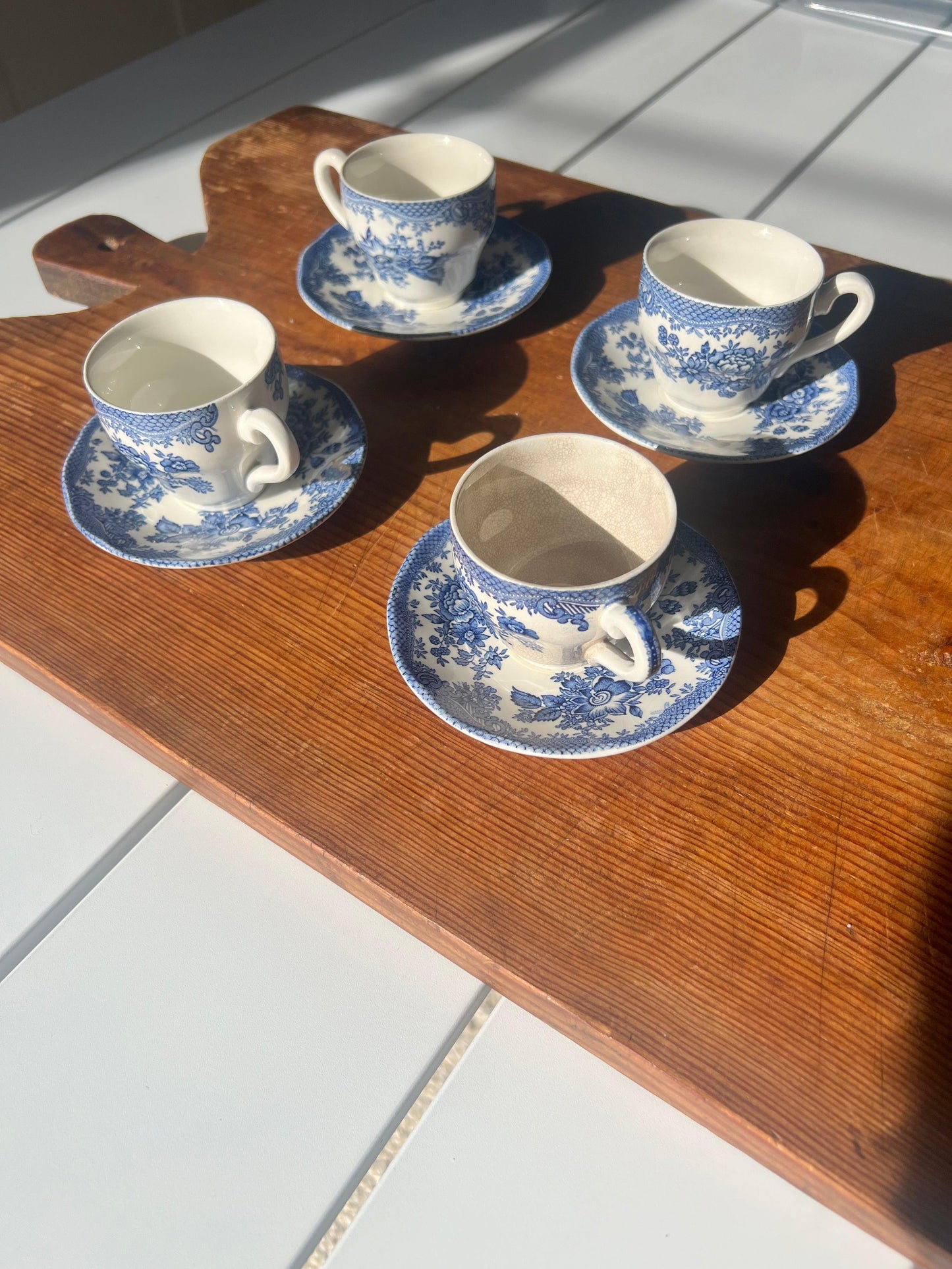 Set of 4 Wedgewood  ‘‘asiatic pheasants’ coffee cups and saucers - L'Officina General Store 