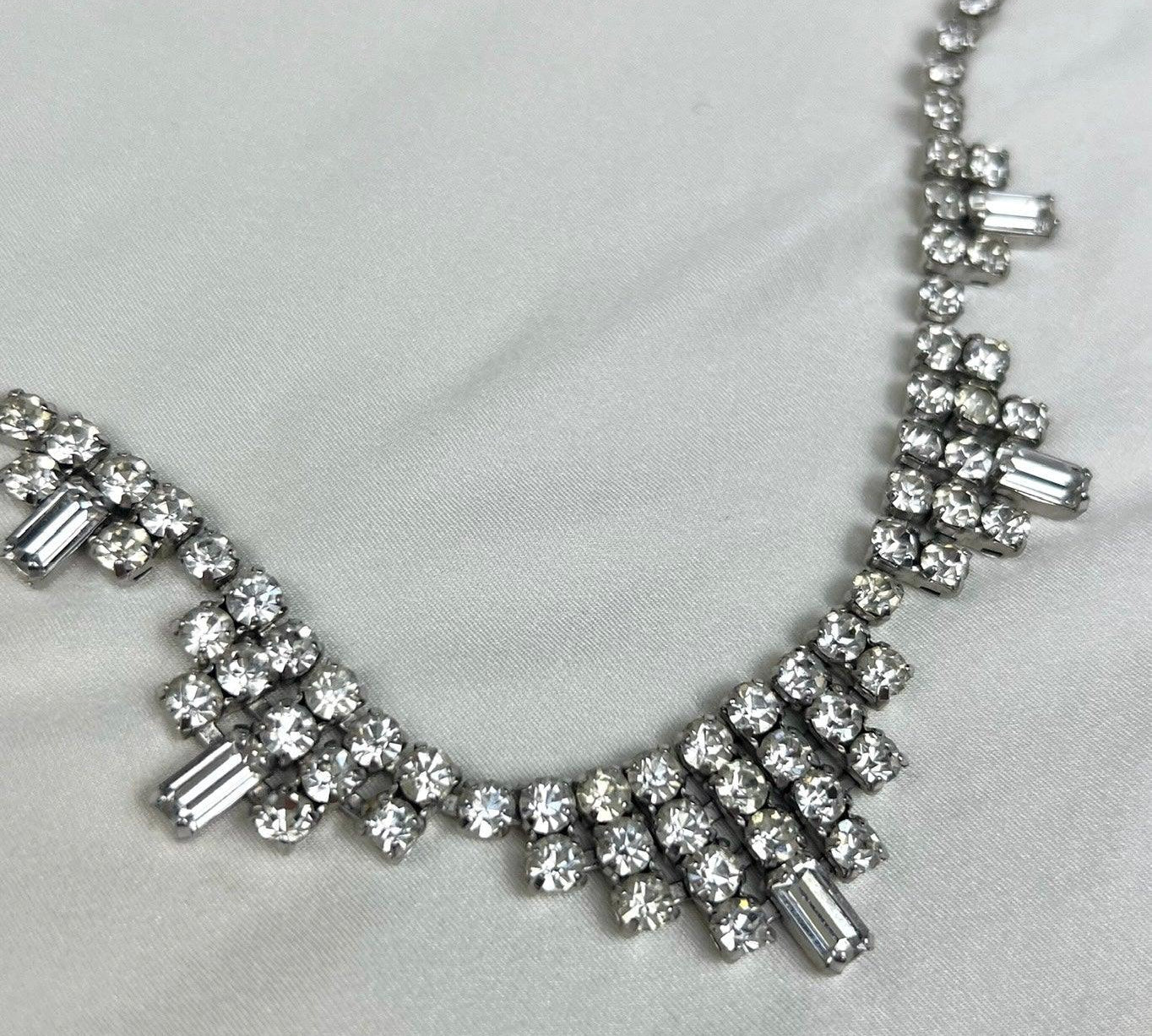 RHINESTONE SHORT NECKLACE I Vintage - L'Officina General Store
