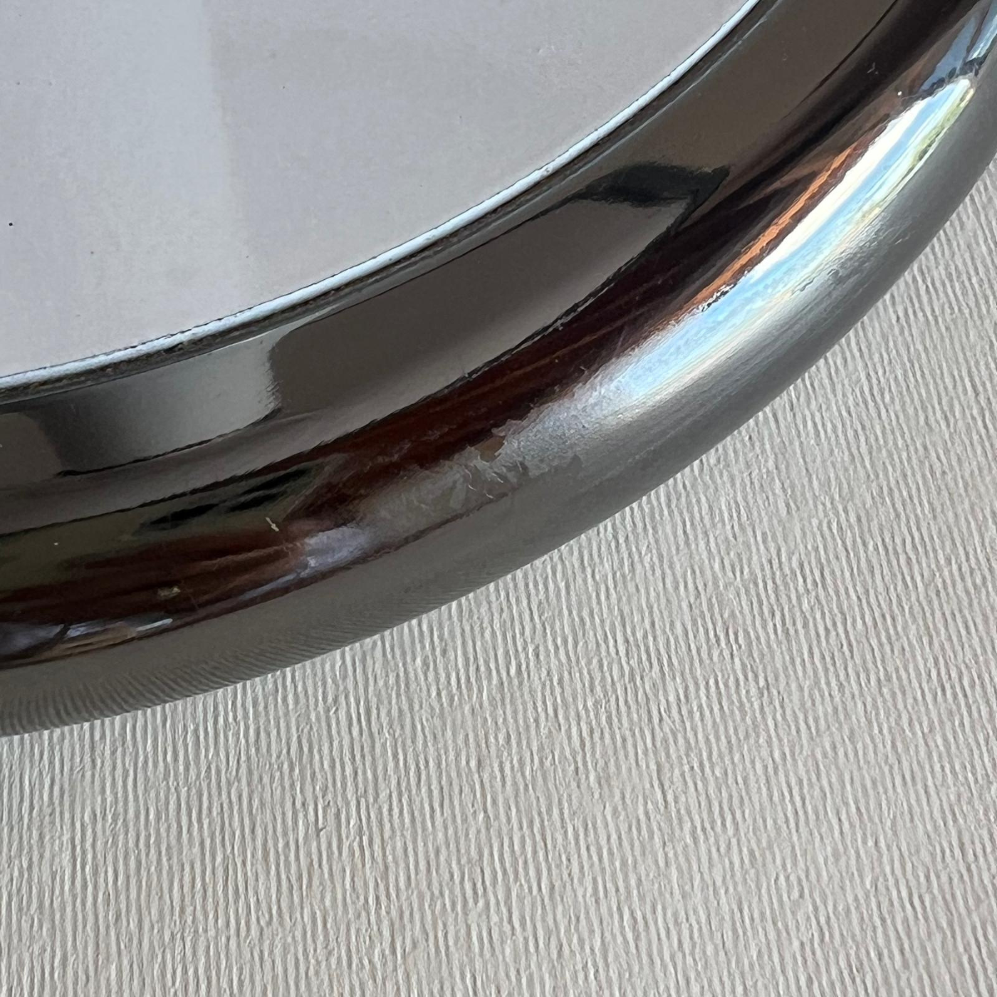 fluted opaline swirl Large Murano Mushroom Table Lamp 1980s  Fabbian per Mazzega