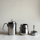Rare silver stainless steel 4-6 cup coffee pot