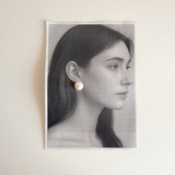 Faux Pearl Clip Earrings | Round · 1960s