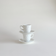 Fontebasso Treviso white porcelain espresso cups with swirl design
