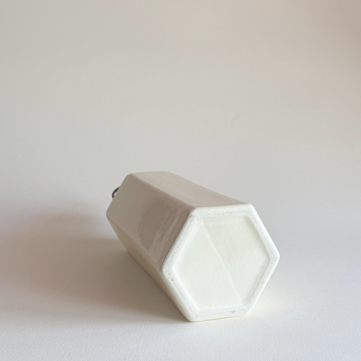 French Stoneware Bottle — Neutral Stoneware, France, 1950s