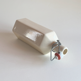 French Stoneware Bottle — Neutral Stoneware, France, 1950s