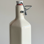 French Stoneware Bottle — Neutral Stoneware, France, 1950s