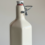 French Stoneware Bottle — Neutral Stoneware, France, 1950s