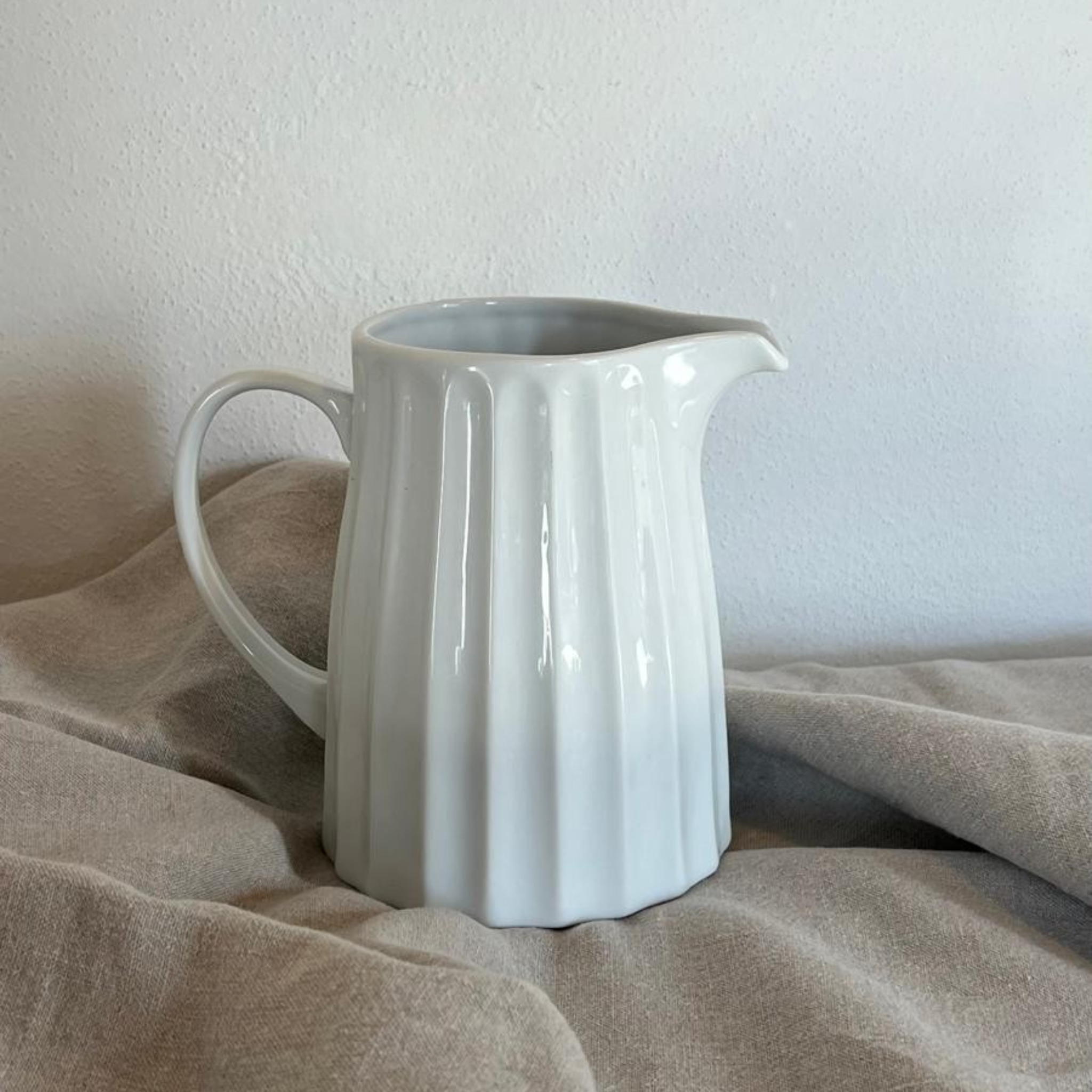 Glazone Ceramic stripped jug - L'Officina General Store