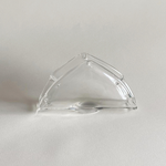 Elegant textured glass napkin holder in very good condition