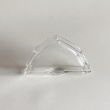 Elegant textured glass napkin holder in very good condition