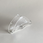 Elegant textured glass napkin holder in very good condition