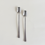 Guy Degrenne Long Drinks Sorbet Spoons I Set of 2 Metal Stainless Steel