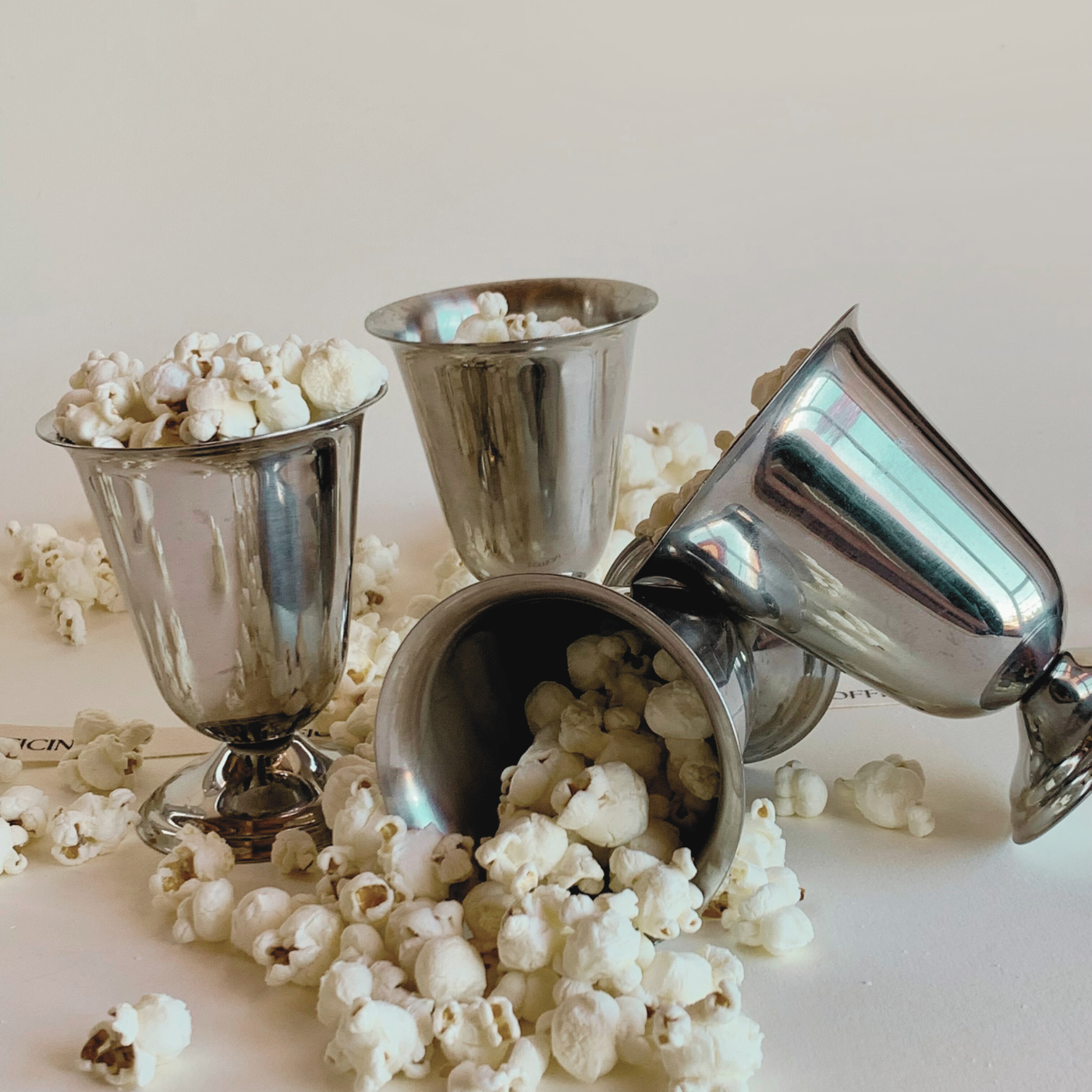 Guy Degrenne Stainless Steel Metal tall tumbler I Set of 2