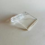 Minimalist lucite desk accessory