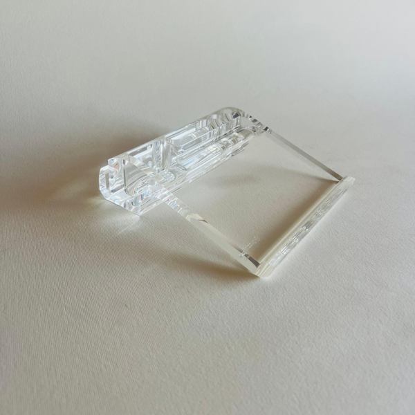  Guzzini Acrylic Desk Note and Pencil Holder Minimalist lucite desk accessory