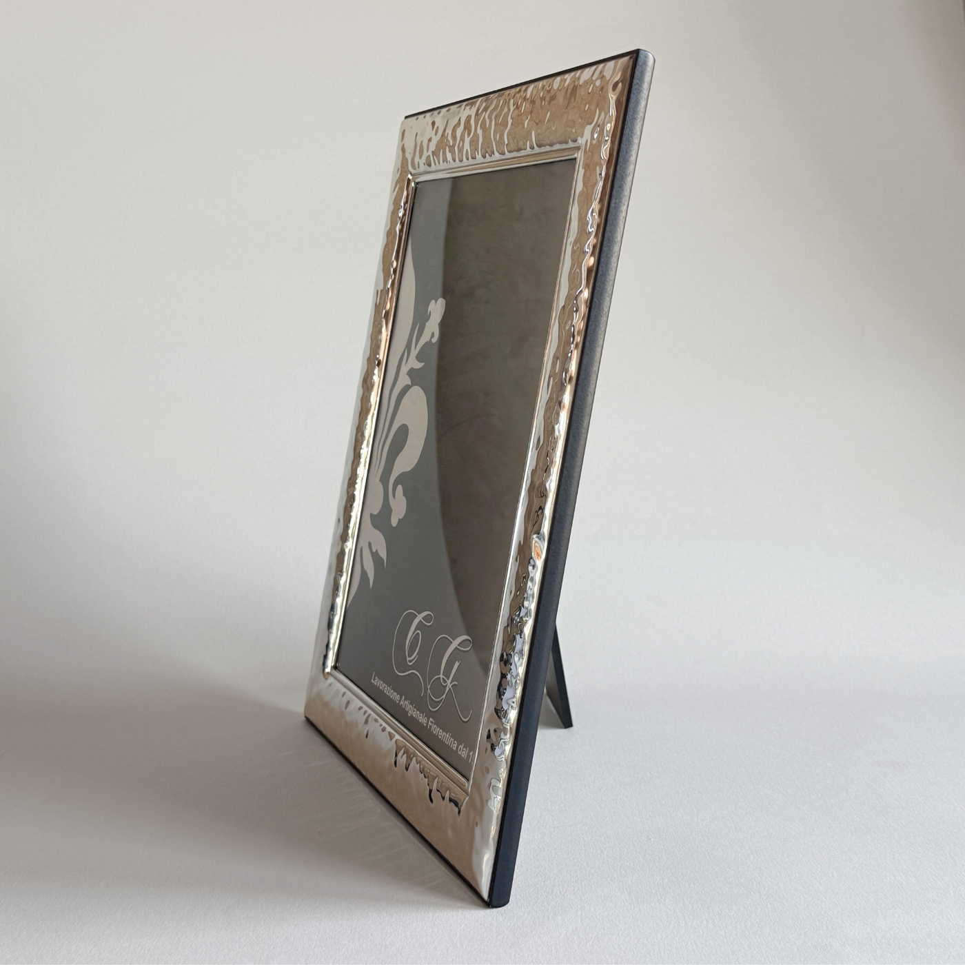 Hammered Silver Photo frame 30cm x 23.5 cm