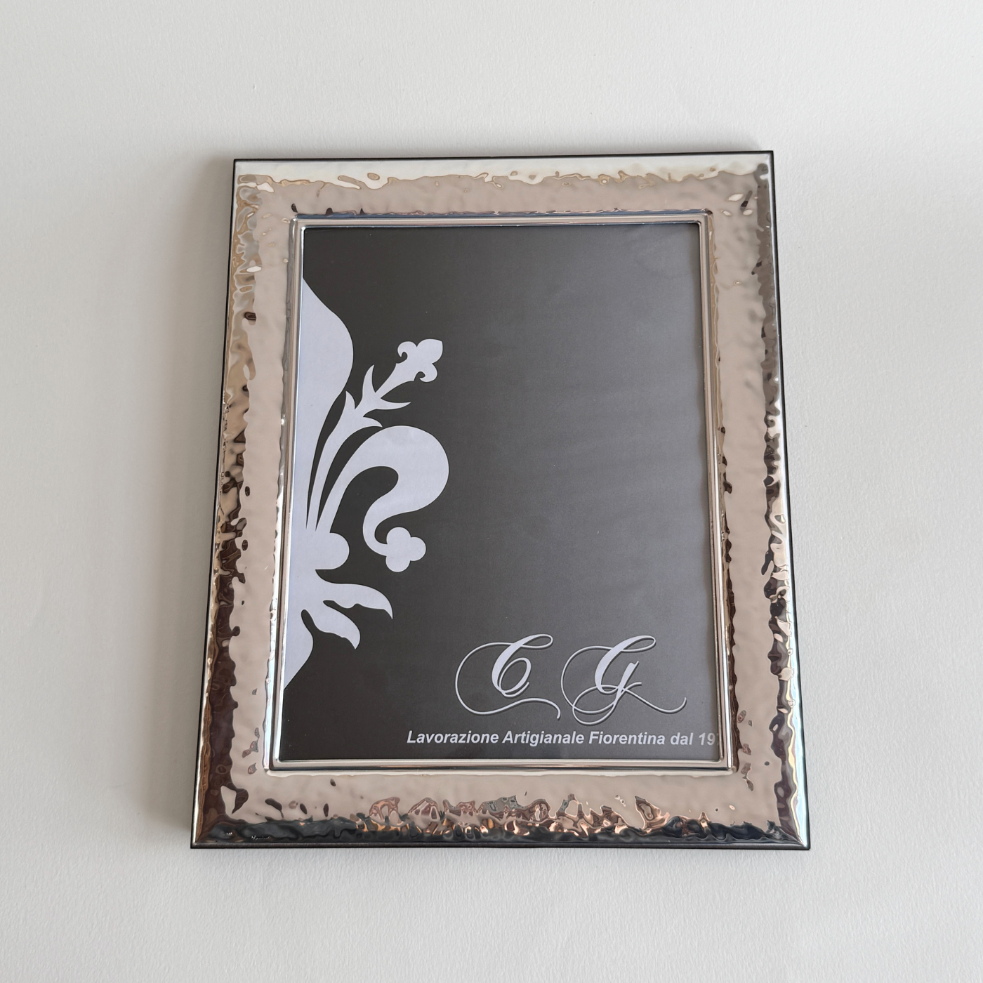 Hammered Silver Photo frame 30cm x 23.5 cm