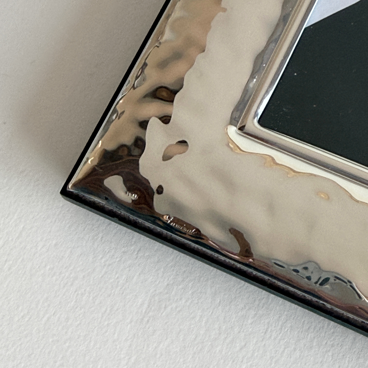 Hammered Silver Photo frame 30cm x 23.5 cm