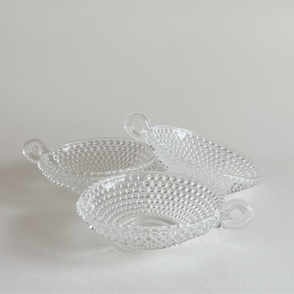 Ciotoline Hobnail in Vetro | Set di 3 — L'Officina General Store