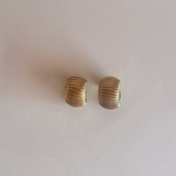 Golden Hoops Italian Clip Earrings