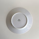 White Hutschenreuther Racine small plate Fine Bavarian porcelain craftsmanship  back signature detail made in germany