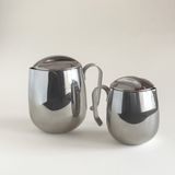 IMCO polished stainless steel coffee pot, 1970s Italian space-age design
