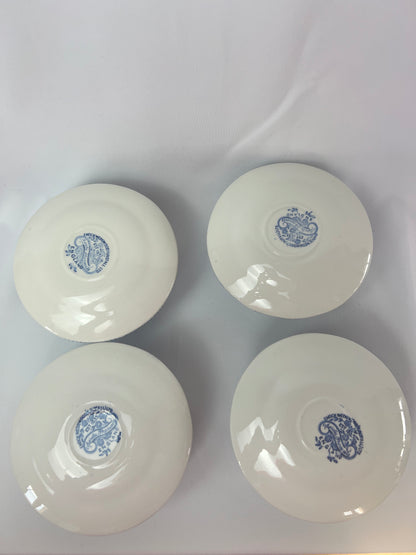 Set of 4 Wedgewood  ‘‘asiatic pheasants’ coffee cups and saucers - L'Officina General Store 