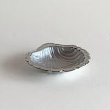 Metal Butter Shell Dish | Glass Insert