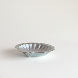 Metal Butter Shell Dish | Glass Insert