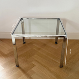 Italian 1970s chrome side table