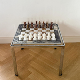 Italian 1970s chrome side table