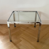 Italian 1970s chrome side table