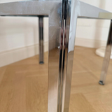 Italian 1970s chrome side table