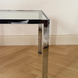 Italian 1970s chrome side table