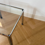 Italian 1970s chrome side table