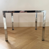 Italian 1970s chrome side table