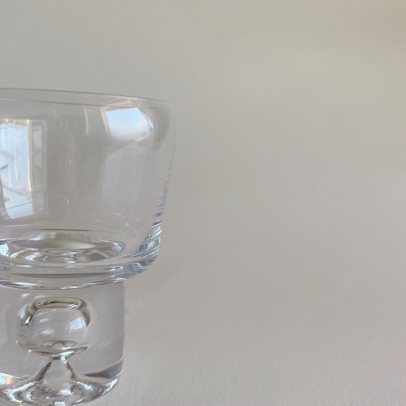125ml and 175ml Italian vintage handmade wine glasses