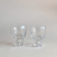 Pair of 1960s mouth-blown Italian bubble stem glasses