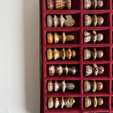 Italian 1970s Carrara Marble & Onyx Chess Set XL