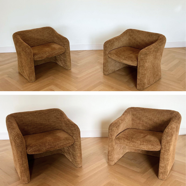 Ensemble de 2 fauteuils | Design italien des années 1970