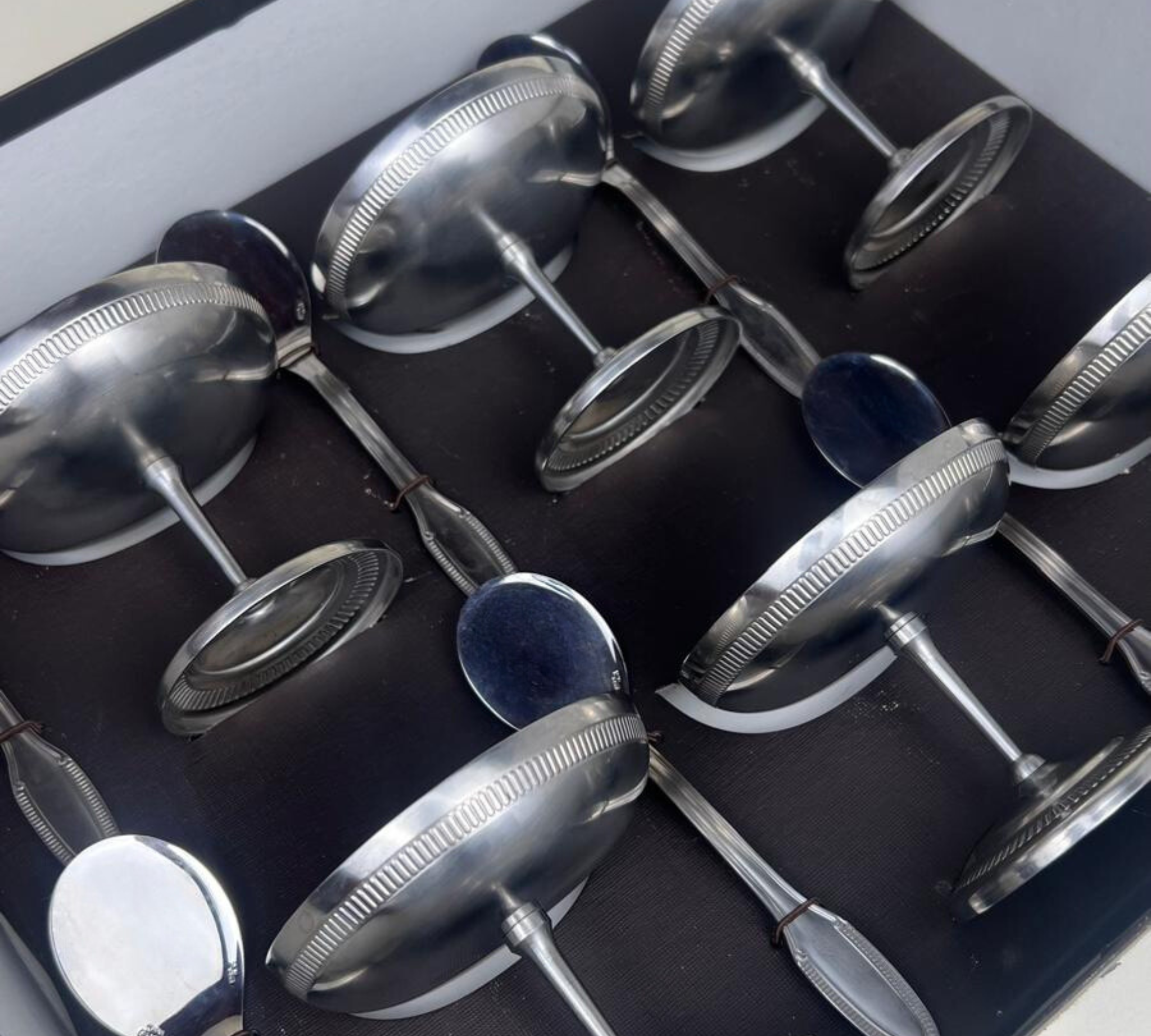LA COUPE 20 I SET OF 6 METAL CUPS I Jean Couzon I President I Ice cream & Drinks - L'Officina General Store
