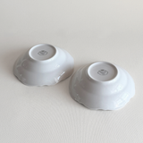 Bavarian porcelain bowls — base view showing underside and overall condition