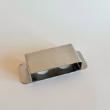 Kristall Krisla Crystal and Chrome I Salt and Pepper shakers